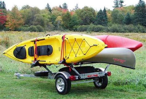 Product Description: The <strong>Yakima</strong> EasyRider <strong>Trailer</strong> is designed to carry recreational <strong>kayaks</strong>, fishing <strong>kayaks</strong>, canoes, paddleboards, bikes, cargo boxes and even light loads of construction and yard materials. . Used kayak trailer